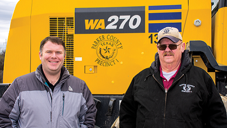 Parker County & City of Gainesville Cemetery Division get better efficiency with Komatsu Machines